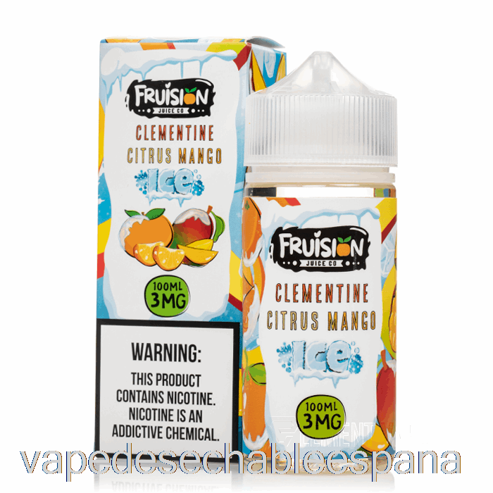 Vape España Helado De Clementina Cítricos Mango - Fruision Jugo Co - 100ml 3mg
